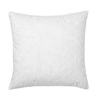 28x28 Euro Throw Pillow Insert-Down Feather Pillow Insert-Cotton Fabric-White-1 Piece
