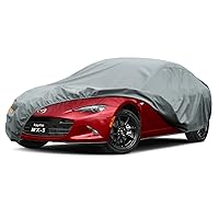 Kayme Heavy Duty Car Cover Custom Fit Mazda Miata MX5 MX-5 Targa/Roadster/Cabriolet (1990-2023 NA NB NC ND) Waterproof All Weather for Automobiles, Full Exterior Covers Rain Sun Protection.