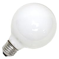 Sylvania 25-Watt Globe Light Bulb with Medium Base, Frosted