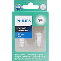Philips 12961 Ultinon LED White Exterior Signaling Bulb, Pack of 2