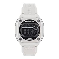 Adidas Off-White Resin Strap Watch (Model: AOST230622I)