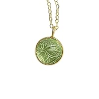 Peridot Sterling Silver Ball Pendant Necklace By CHARMSANDSPELLS