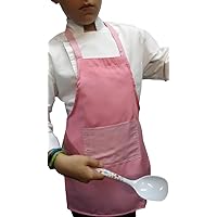Gingham Pink Deluxe Apron Kids Children Fits 2-7 Yr Olds 15x21 Fabric