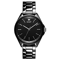 MVMT Coronada Ceramic Women’s Wristwatch - Analog Watch for Women - Water-Resistant 3 ATM/30 Meters Minimalist Women’s Watch - Small, Metal Watch with Interchangeable Bands - 36mm