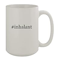 #inhalant - 15oz Ceramic White Coffee Mug, White