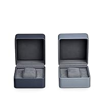 2pcs/set Leather Resin Watch Box Display Show Jewelry Organizer Festival Gift for Man and Woman (Color : A, Size : As shown)