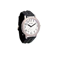 Ultima Low Vision Watch - White Dial - Leather Band