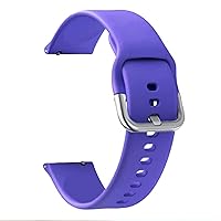 HAZELS Bracelet Accessories WatchBand 22MM for Xiaomi Haylou Solar ls05 Smart Watch Soft Silicone Replacement Straps Wristband (Color : Purple, Size : 22mm)
