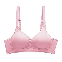 Women's Comfortable Non Steel Ring Gathering and Adjusting Honeycomb Breathable Thin Sports Bra with Non