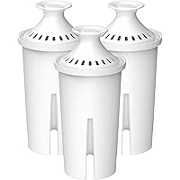 AQUA CREST NSF Certified Pitcher Water Filter, Replacement for Brita® Filters, Pitchers, Dispensers, Brita® Classic OB03, Mavea® 107007, 35557, and More (Pack of 3)
