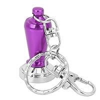 Mini Coffee Tamper Key Chain Powder Hammer - Exquisite Stainless Steel Coffee Key Ring - Suitable for Bar and Coffee Enthusiasts (Purple) Mini Coffee Tamper Key Chain Powder Hammer - Exquisite Stainless Steel Coffee Key Ring - Suitable for Bar and Coffee Enthusiasts (Purple)