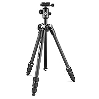 Manfrotto Element MII Mobile Bluetooth MKELMII4BMB-BH, Lightweight Aluminium Travel Tripod, with Carry Bag, Arca-Compatible Ball Head, Load up 8kg, for DSLRs, CSCs, Compact Cameras and Smartphones