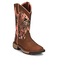 JUSTIN Women's Stampede Rush WP Soft Toe Square Toe Work Boot