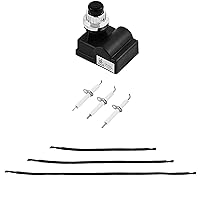 TS-IG3007 Lgnitor kit Replacement Parts for Pit Boss Memphis Ultimate 4-in-1 Pit Boss Grill Accessories Push-Button Electronic igniter with 3 Electrodes Ignitor Burner 3 Mounted Electrode Wires
