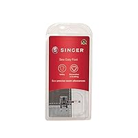 Singer | Sew Easy Foot, Sew Perfectly Straight Lines with Ease, Includes Ruler with Adjustable Guide to Set Seam Allowance, Beautiful Topstitching - Sewing Made Easy