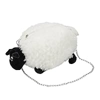 Sheep Purse Fluffy Cute Crossbody Bag Plush Handbags Cartoon Shoulder bag For Women