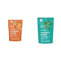 UpSpring Stomach Settle Drops Bundle with Ginger, Lemon - 55 Ct and 28 Ct