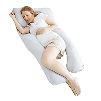 Babymoov XXL B.Love Maternity Pillow - Premium Organic Pregnancy Body Pillow for Sleeping & Side-Sleeping (Oeko-TEX Certified)