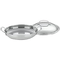 725-30D Chef's Classic Stainless 12-Inch Everyday Pan with Dome Cover, Silver