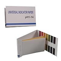Othmro pH 1-14 Test Paper 80pcs Per Pack （2 Pack) Strip Shape lab use pH Test Liquid Soil Cosmetics