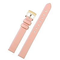 Genuine Leather Strap for Swarovski 5158517/5158544/5158972 WatchAccessories Fashion Bracelet 12mm Small Size Watch Strap Female (Color : Pink Gold, Size : 12mm)