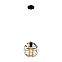Retro Chandelier Personality Bar Counter Iron Cage Small Chandelier, Industrial Style Hot Pot Shop Milk Tea Shop Restaurant Lamp, Household Simple Ceiling Lamp