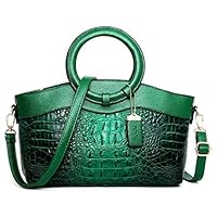 [PVC] Women Crocodile Handbag Leather Ladies Party Tote Shoulder Bag