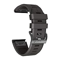 26 22mm Silicone Watchband for Garmin Fenix 6X 6Pro Watch Quick Release Easy fit Wrist Band Strap For Fenix 5X 5Plus Accessories