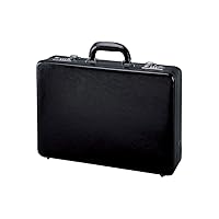 41033 TAORMINA attache case briefcase, leather, black