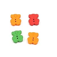 Price per 10 Pieces Sewing Sew On Buttons AD1 Mixed Muppets for clothes in bulk wood Cartoon Boutons
