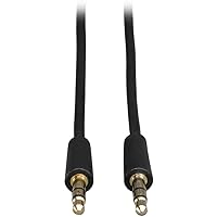 Tripp Lite 3.5mm Mini Stereo Audio Cable for Microphones, Speakers and Headphones (M/M) 50-ft.(P312-050)