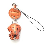 Dalmatian Leather Dog mobile/Cellphone Charm VANCA CRAFT-Collectible Cute Mascot Made in Japan