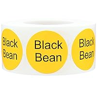 Black Bean Deli Labels 1 Inch 500 Total Stickers