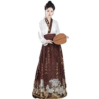 Ming Han Uniform Female Chinese Style Commuter Han Elements Shirt With Horse Face Skirt Dress