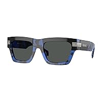 Versace VE4464 Rectangle Sunglasses for Men + BUNDLE With Designer iWear Complimentary Eyewear Kit