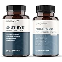 Shut Eye Natural Sleep Aid - 60 Vegan Capsules & Men's Multivitamin for More Energy - 90 Vegan Capsules