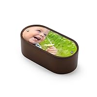 Solid Wooden 18 Note Pill Shaped Musical Photo Frame Paperweight - Many Songs to Choose - I Only Have Eyes for You