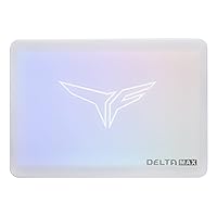 TEAMGROUP T-Force Delta MAX Lite(Dramless) White ARGB 512GB with 3D NAND TLC 2.5 Inch SATA III Internal SSD (R/W Speed up to 550/500 MB/s) T253TM512G0C425