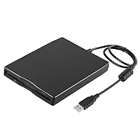 USB External Floppy Disk Drive Portable 3.5 inch Floppy Disk Drive USB Interface Plug and Play Low Noise for PC Lap Black