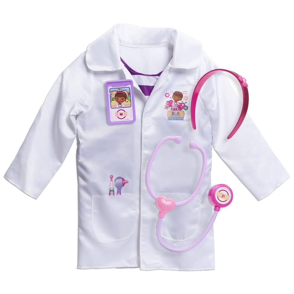Doc McStuffins Doctor's Dress Up Set, Officially Licensed Kids Toys for Ages 3 Up, Gifts and Presents by Just Play