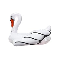 Poolmaster Jumbo Swimming Pool Float Rider, Swan, White Extra Large