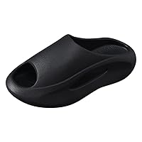 Slippers For Women Outdoor Summer Fashion Cloud Slides For Women And Men Pillow Slippers Bathroom Sandals Non Slip Quick Drying Shower Ultra Slippers