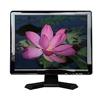 15'' inch PC Monitor 1024x768 4:3 Plastic Shell VGA HDMI-in VESA 75x75 Wall-Mounted Desktop LCD Screen Display with Built-in Speaker for POS Cash Register Ordering Meal Machine W150PN-58