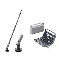 HOTO Electric Spin Scrubber, Cordless Shower Scrubber with Long Handle Bundle with HOTO Tool Set, Hand Tool Set/Home Tool Kit, DIY Set