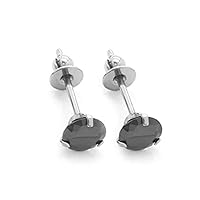 Tilum Titanium Diamond Stud Earrings Set for Women and Men, Ear Lobe, Tragus, Helix, Lobe Piercing Jewelry, One Pair