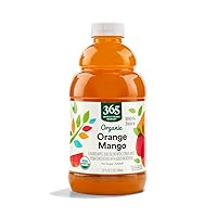365 by Whole Foods Market, Organic 100% Juice, Flavored Juice Blend from Concentrate, Orange Mango, 32 Fl Oz