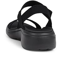Skechers Women's Ankle Strap Sandal, Black, 11