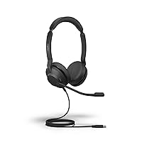 Jabra Evolve2 30 SE Wired Stereo Noise-Cancelling Headset - Features 2-Microphone Call Technology and USB-C Cable - MS Teams Certified, Works with All Other Platforms - Black