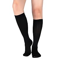 +MD 15-20 mmHg Medical Compression Socks for Men/Women, Lightweight Opaque Knee High Support Stockings-Varicose Vein Swelling