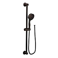 Moen 3667EPORB Showering Acc-Core Eco-Performance Handheld Showerhead with 69 Long Hose Featuring 30-Inch Slide Bar, 1 count, Oil Rubbed Bronze